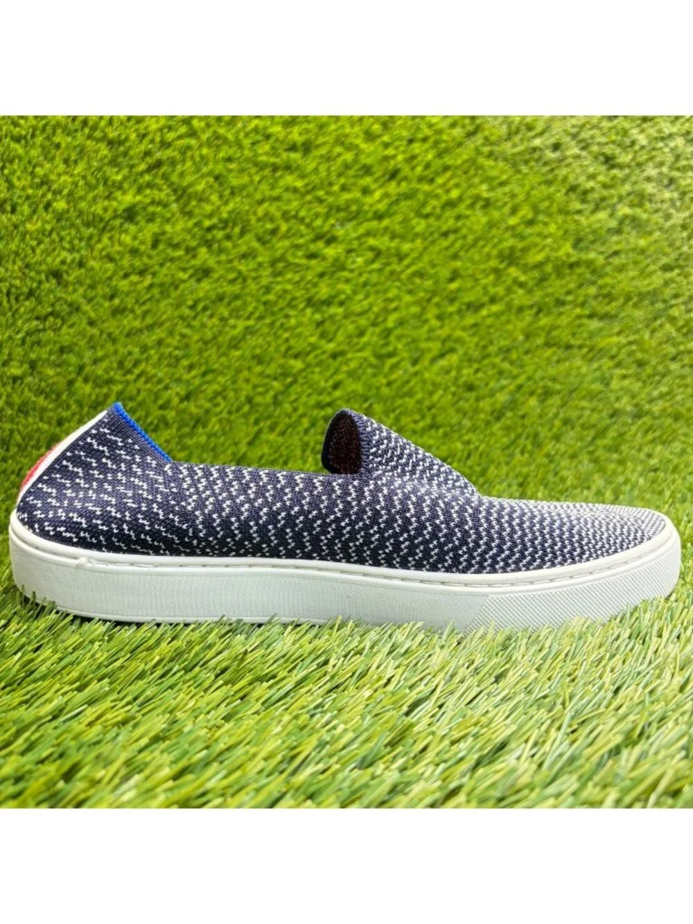 Rothy's The Original Womens Size 8 Blue Casual Comfort Slip-On Shoes Sneakers